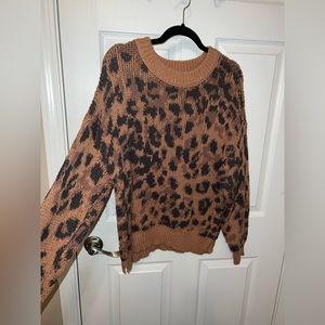AE cheetah sweater
